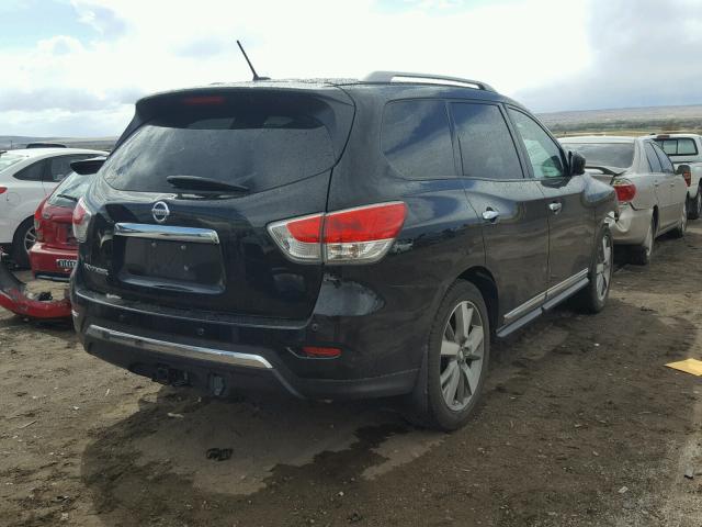 5N1AR2MN3DC607361 - 2013 NISSAN PATHFINDER BLACK photo 4