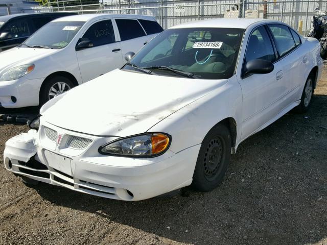 1G2NE52F55M238825 - 2005 PONTIAC GRAND AM S WHITE photo 2