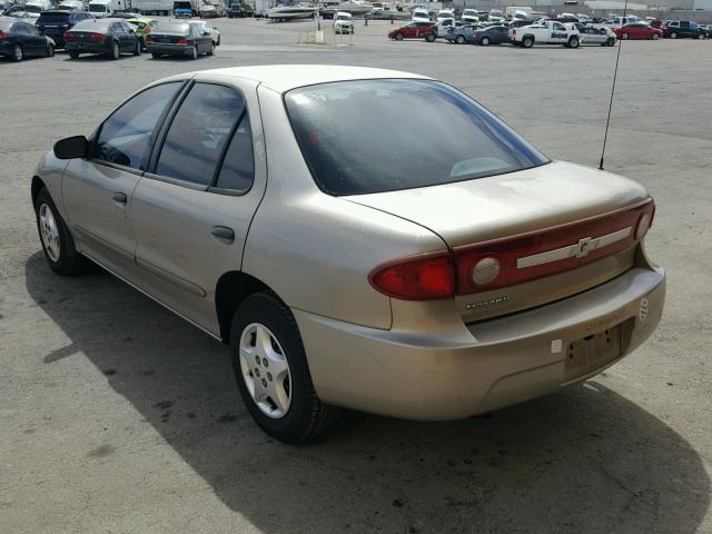 1G1JC52F937125609 - 2003 CHEVROLET CAVALIER BLACK photo 3