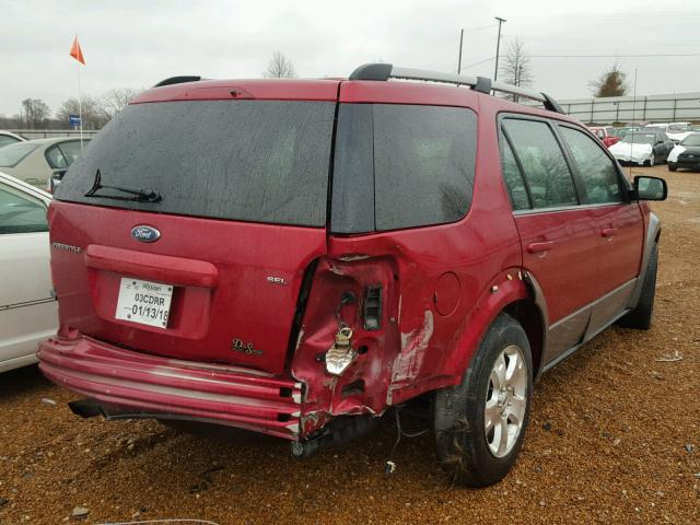 1FMZK02115GA57874 - 2005 FORD FREESTYLE RED photo 4