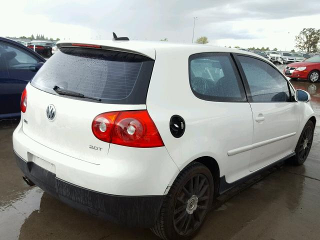 WVWEV71K06W112934 - 2006 VOLKSWAGEN NEW GTI WHITE photo 4