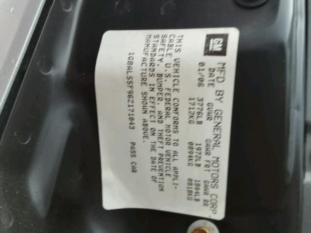 1G8AL55F96Z171043 - 2006 SATURN ION LEVEL 银色 照片 10