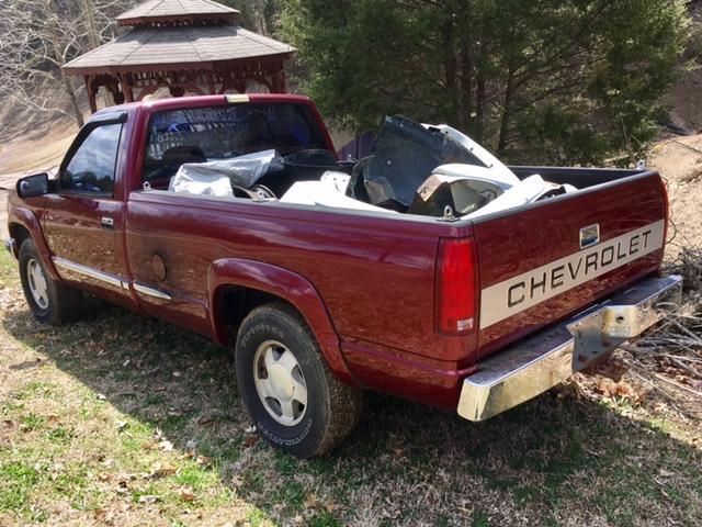 1GTEK14K2RE506575 - 1994 GMC SIERRA K15 BURGUNDY photo 3