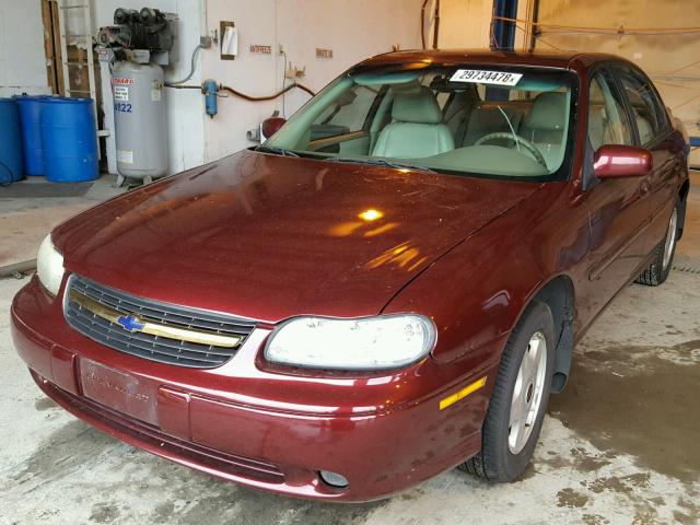 1G1NE52JX16158332 - 2001 CHEVROLET MALIBU LS 栗色 照片 2