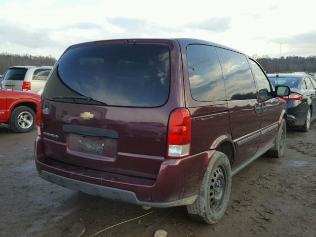 1GNDU23168D100847 - 2008 CHEVROLET UPLANDER L BURGUNDY photo 4