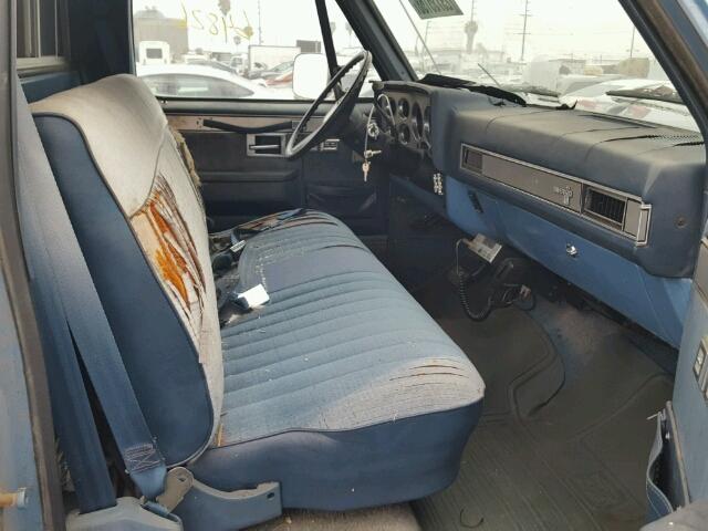 1GCGC24M3EJ169722 - 1984 CHEVROLET C20 BLUE photo 5