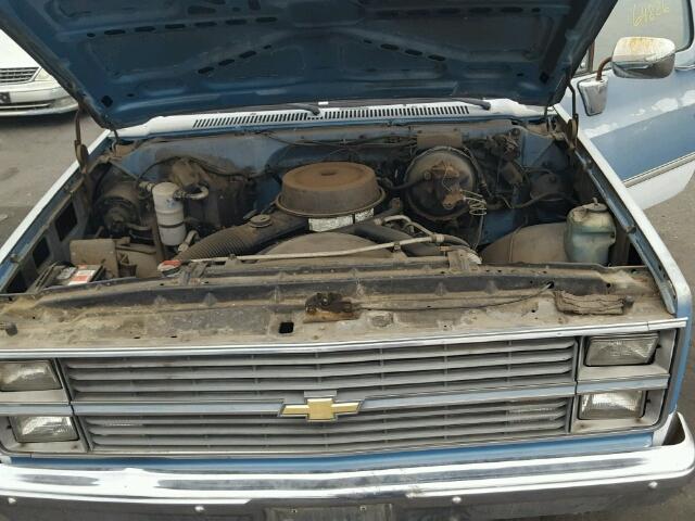 1GCGC24M3EJ169722 - 1984 CHEVROLET C20 BLUE photo 7