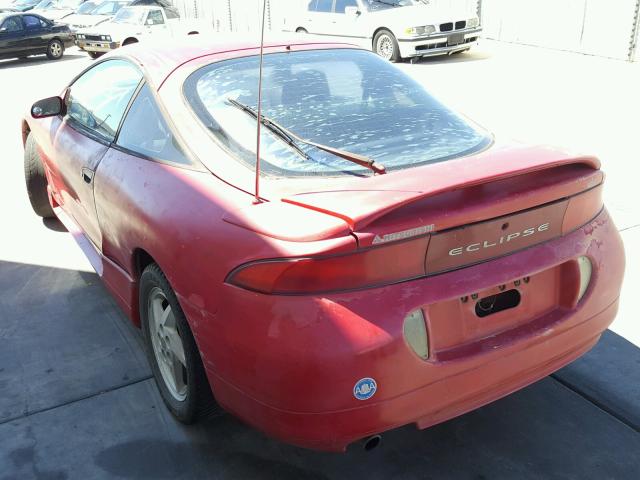 4A3AK44Y2TE378976 - 1996 MITSUBISHI ECLIPSE GS RED photo 3