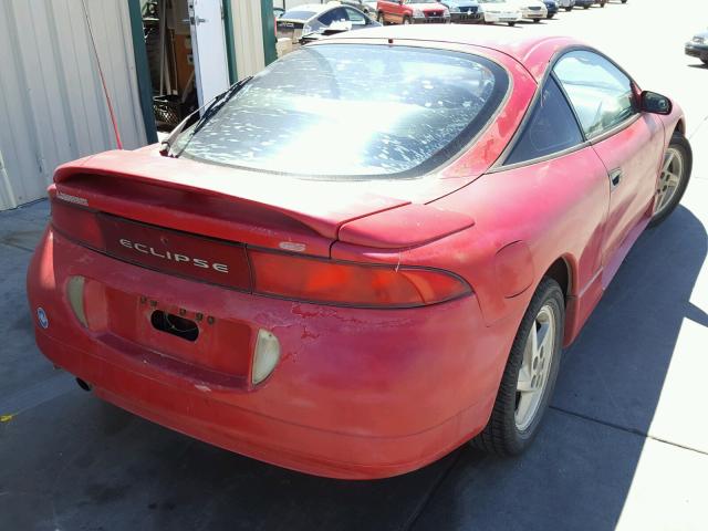 4A3AK44Y2TE378976 - 1996 MITSUBISHI ECLIPSE GS RED photo 4