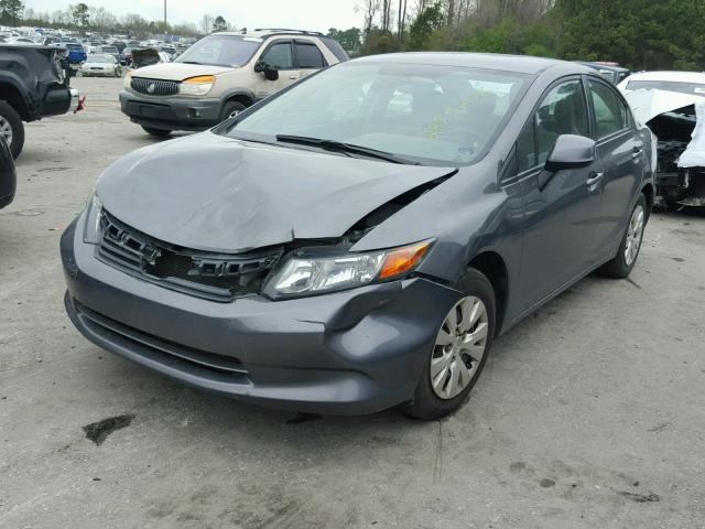 19XFB2F52CE014514 - 2012 HONDA CIVIC LX GRAY photo 2