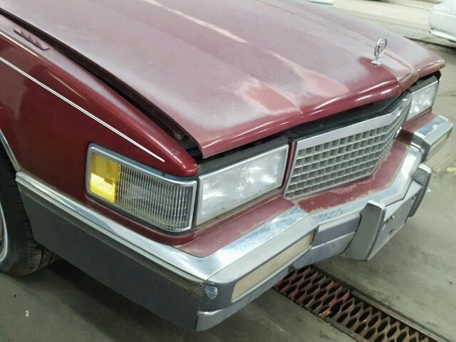 1G6CD5339L4231354 - 1990 CADILLAC DEVILLE MAROON photo 9