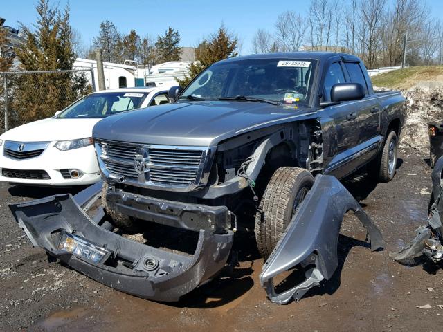 1D7RE5GK9BS701310 - 2011 DODGE DAKOTA LAR GRAY photo 2