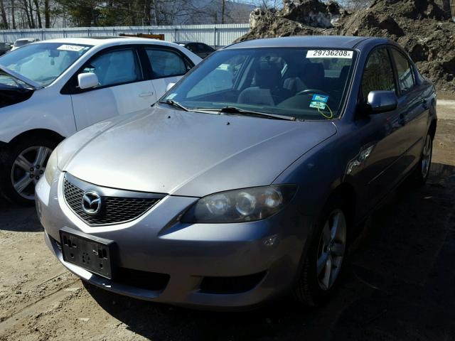 JM1BK12F551299707 - 2005 MAZDA 3 I GRAY photo 2