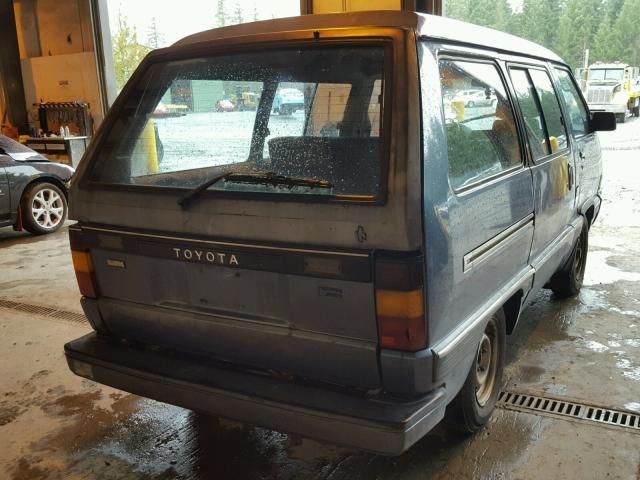 JT3YR26W3G5015447 - 1986 TOYOTA VAN WAGON BLUE photo 4