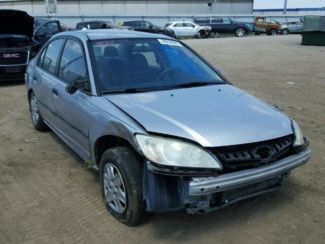 2HGES16375H570315 - 2005 HONDA CIVIC DX V SILVER photo 1