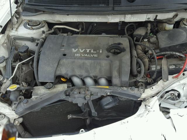 2T1KY38E63C117546 - 2003 TOYOTA COROLLA MA WHITE photo 7