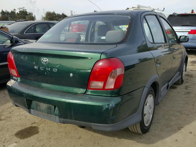 JTDBT123710139489 - 2001 TOYOTA ECHO GREEN photo 4