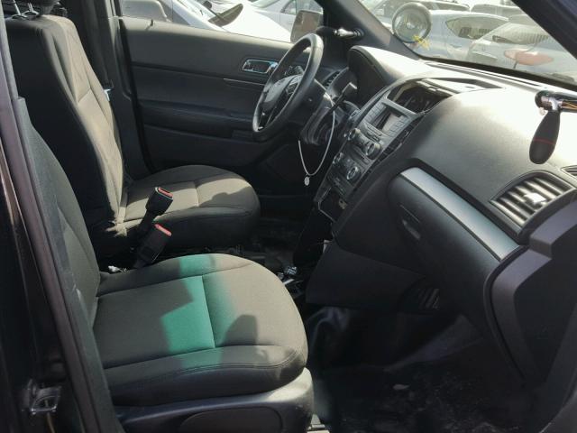 1FM5K8AT1GGB73823 - 2016 FORD EXPLORER P BLACK photo 5