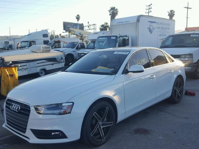 WAUEFAFLXDA161173 - 2013 AUDI A4 PREMIUM WHITE photo 2