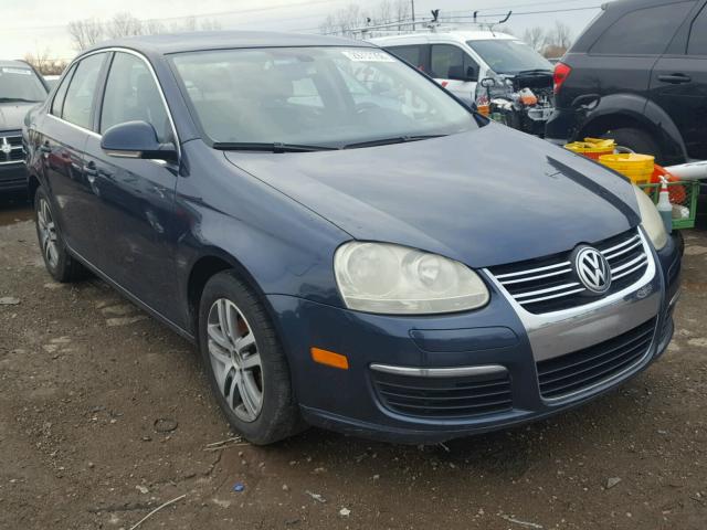 3VWSF71K55M641050 - 2005 VOLKSWAGEN NEW JETTA BLUE photo 1