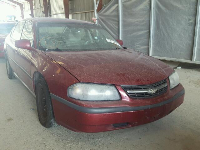 2G1WF52E559216138 - 2005 CHEVROLET IMPALA RED photo 1