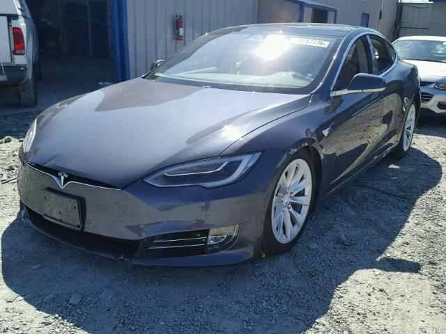 5YJSA1E23HF198964 - 2017 TESLA MODEL S GRAY photo 2