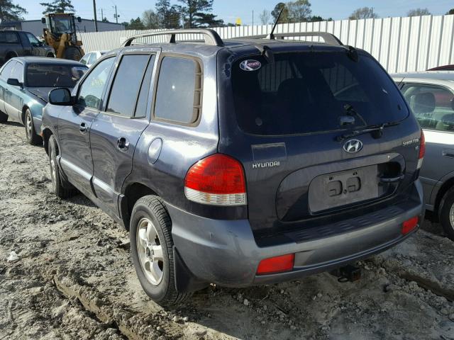 KM8SC13D15U935009 - 2005 HYUNDAI SANTA FE G BLUE photo 3