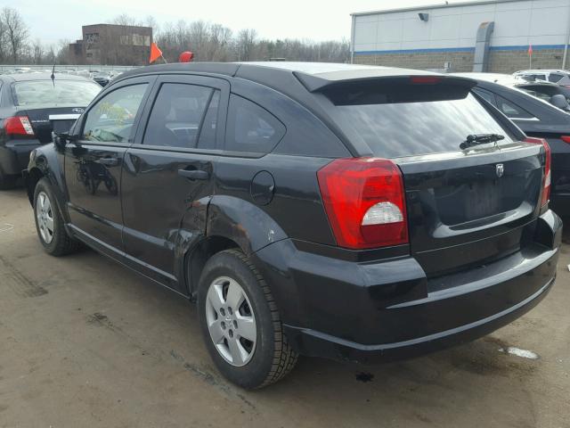 1B3HB28B78D723526 - 2008 DODGE CALIBER BLACK photo 3