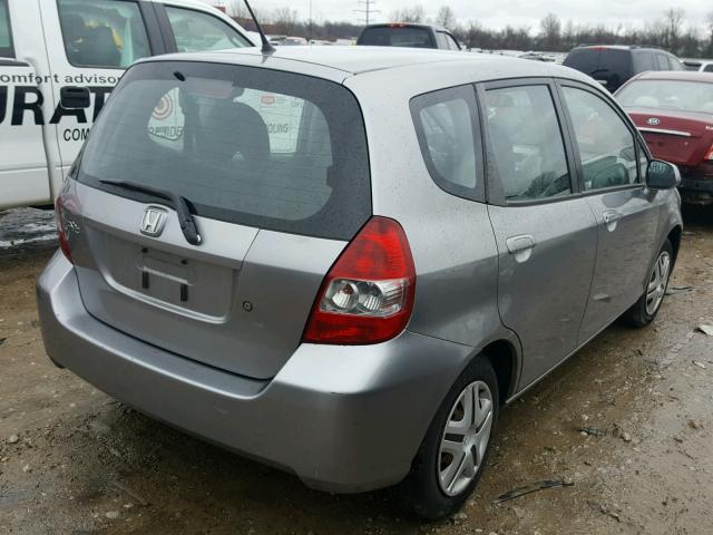 JHMGD38467S008645 - 2007 HONDA FIT SILVER photo 4