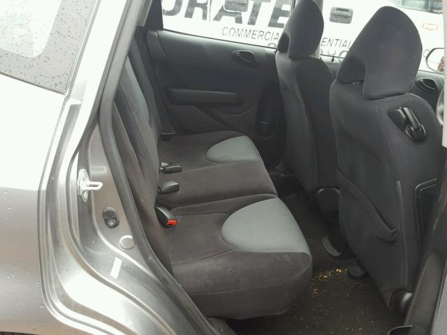 JHMGD38467S008645 - 2007 HONDA FIT Srebrny zdjęcie 6
