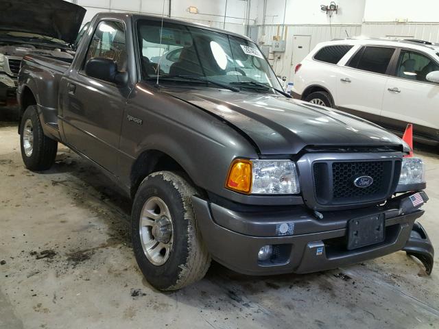 1FTYR10U94PA77528 - 2004 FORD RANGER GRAY photo 1