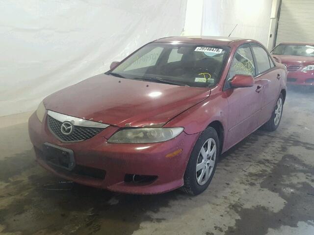 1YVFP80C455M28804 - 2005 MAZDA 6 I RED photo 2