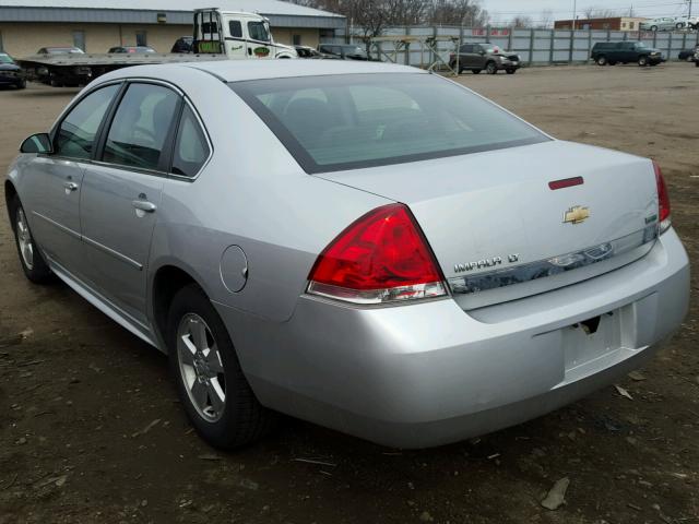 2G1WB5EKXA1220529 - 2010 CHEVROLET IMPALA LT SILVER photo 3