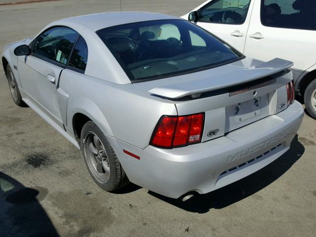 1FAFP42X62F123119 - 2002 FORD MUSTANG GT GRAY photo 3