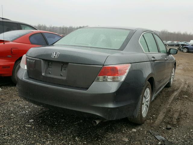 1HGCP26369A167056 - 2009 HONDA ACCORD LX GRAY photo 4