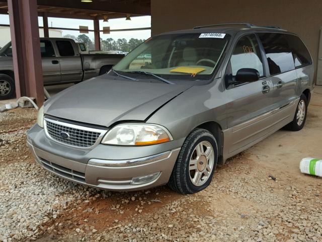 2FMZA53422BA65381 - 2002 FORD WINDSTAR S GRAY photo 2