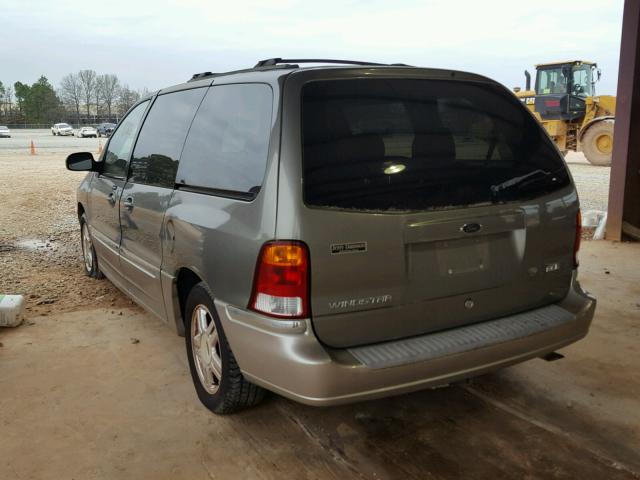 2FMZA53422BA65381 - 2002 FORD WINDSTAR S GRAY photo 3