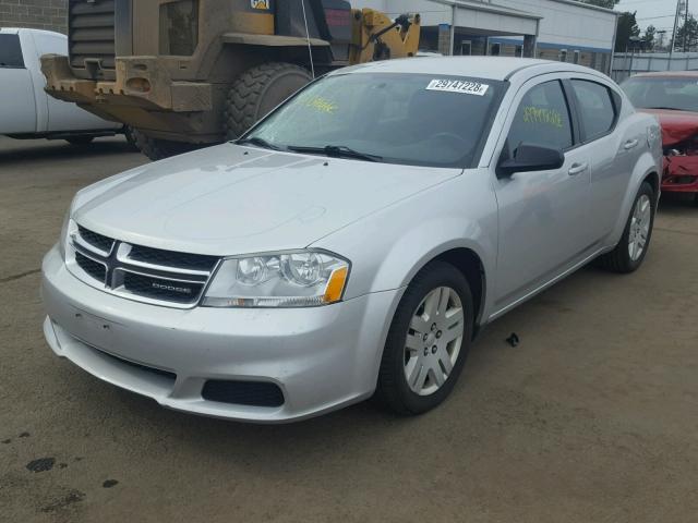 1B3BD4FB5BN621061 - 2011 DODGE AVENGER EX SILVER photo 2