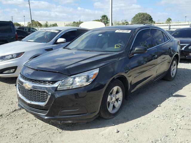 1G11B5SL3FF176395 - 2015 CHEVROLET MALIBU LS BLACK photo 2