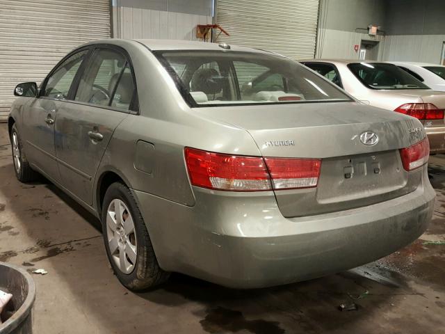 5NPET46C17H258255 - 2007 HYUNDAI SONATA GLS GRAY photo 3