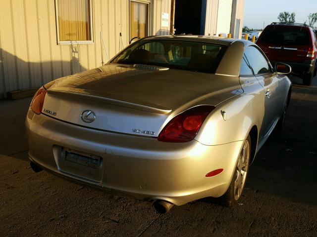 JTHFN48YX40059977 - 2004 LEXUS SC 430 SILVER photo 4