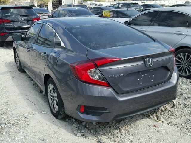 19XFC2F56GE037846 - 2016 HONDA CIVIC LX GRAY photo 3