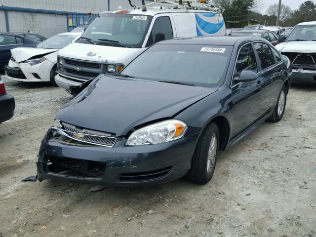 2G1WF5E35D1143571 - 2013 CHEVROLET IMPALA LS GRAY photo 2