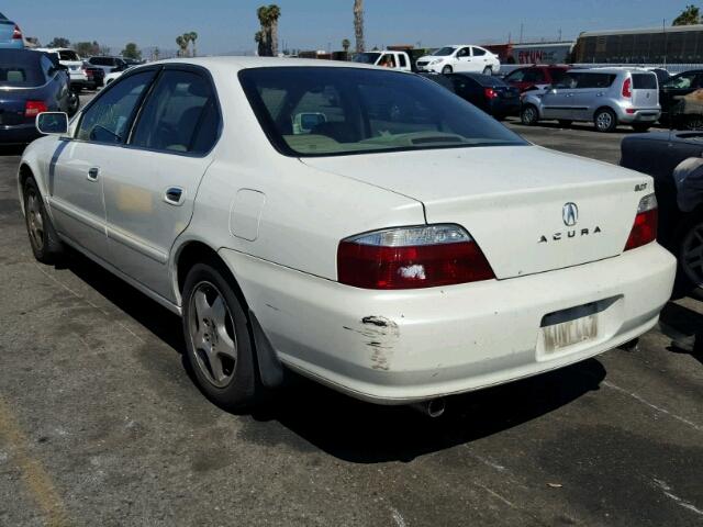 19UUA56612A043977 - 2002 ACURA 3.2TL WHITE photo 3