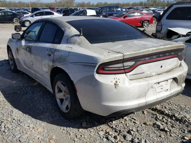 2C3CDXAT8GH319241 - 2016 DODGE CHARGER PO WHITE photo 3