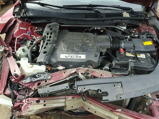 5J6TF1H59AL011882 - 2010 HONDA ACCORD CRO BURGUNDY photo 7