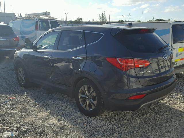 5XYZT3LB6EG144781 - 2014 HYUNDAI SANTA FE S GRAY photo 3