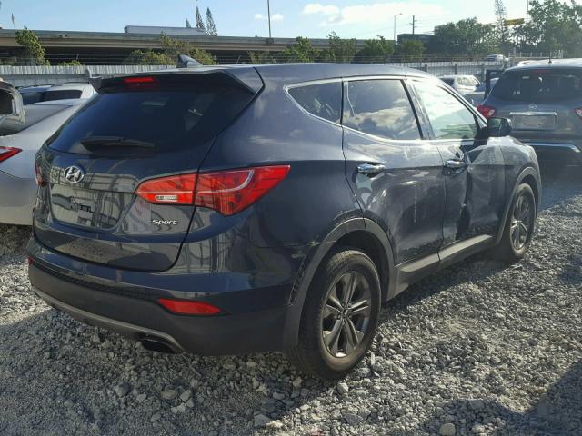 5XYZT3LB6EG144781 - 2014 HYUNDAI SANTA FE S GRAY photo 4