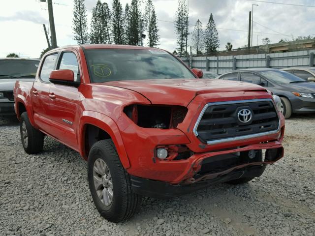 5TFAX5GN6GX060929 - 2016 TOYOTA TACOMA DOU ORANGE photo 1