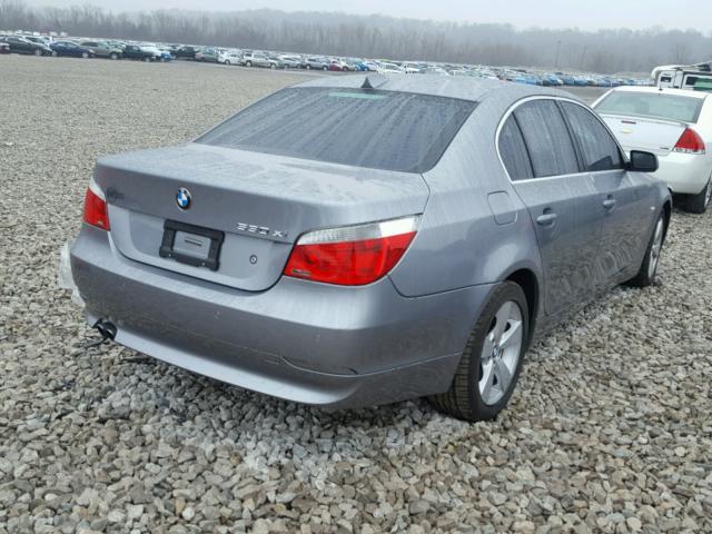 WBANF73567CU27547 - 2007 BMW 530 XI GRAY photo 4